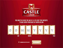 Tablet Screenshot of castlelager.co.za